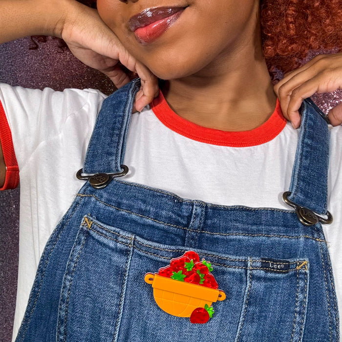 Erstwilder Strawberry Harvest Brooch *GIFT WITH PURCHASE ONLY*