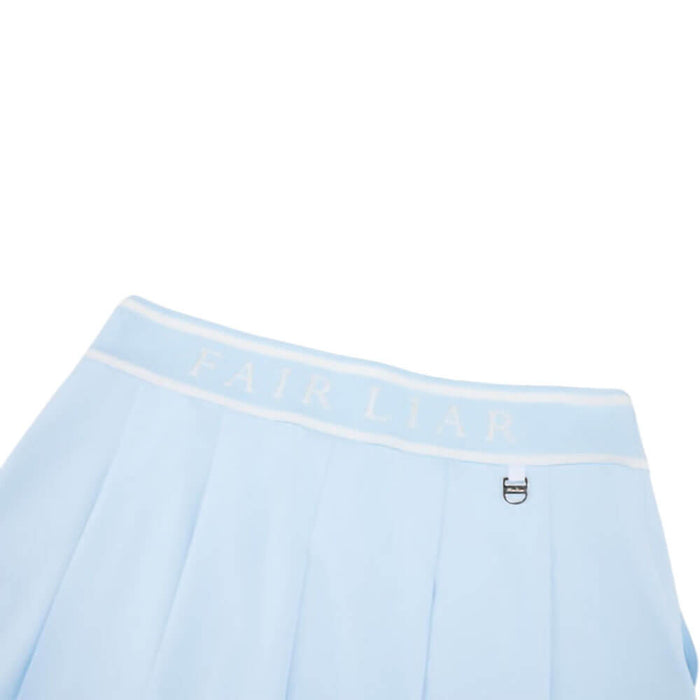 Fairliar Banded Pleats Golf Skirt Ceramic Blue - SS26 Women