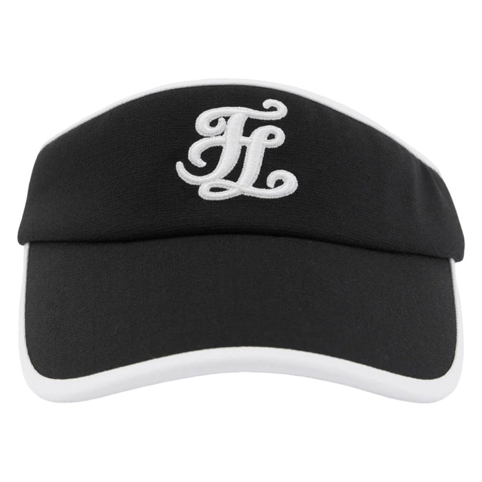 Fairliar Color Contrast Combination Back Ribbon Golf Visor Black - 25 Women