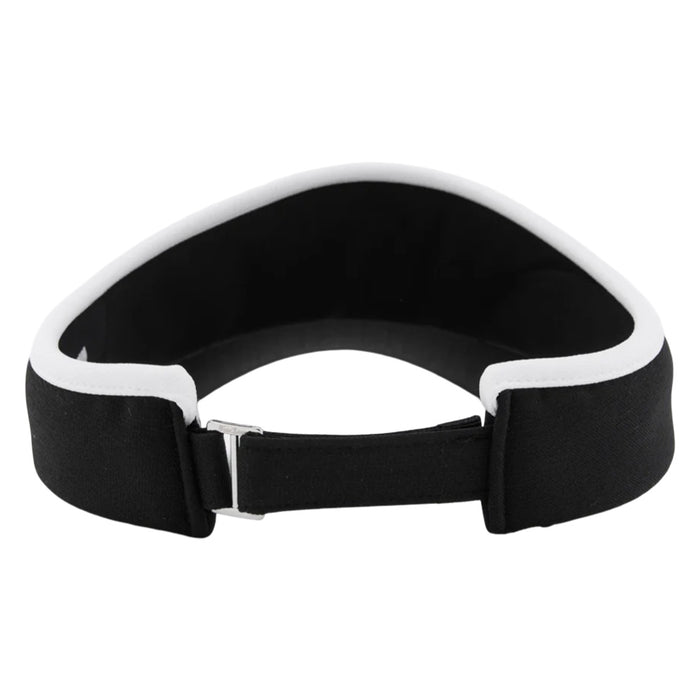 Fairliar Color Contrast Combination Back Ribbon Golf Visor Black - 25 Women