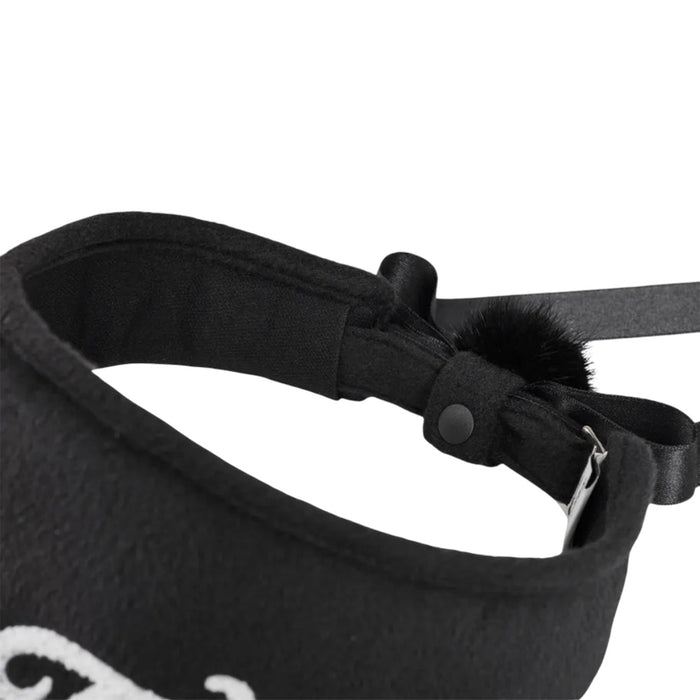 Fairliar Furry Logo Golf Visor Black - FW25 Women