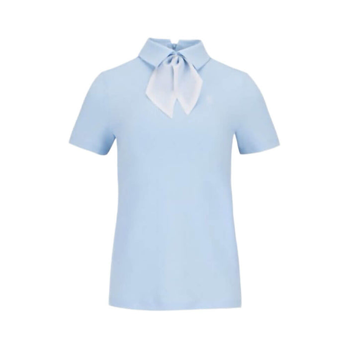 Fairliar Petit Scarf Set Golf T-Shirt Ceramic Blue - SS26 Women