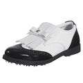 Fairliar Ribbon Tassel Loafers Spikeless Golf Shoes Black - 24 Women