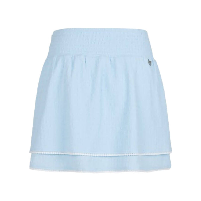 Fairliar Seersucker Smoke Band Golf Skirt Ceramic Blue - SS26 Women