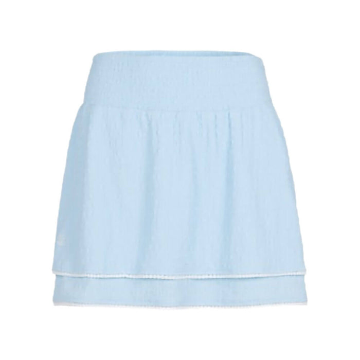 Fairliar Seersucker Smoke Band Golf Skirt Ceramic Blue - SS26 Women