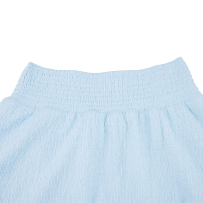 Fairliar Seersucker Smoke Band Golf Skirt Ceramic Blue - SS26 Women