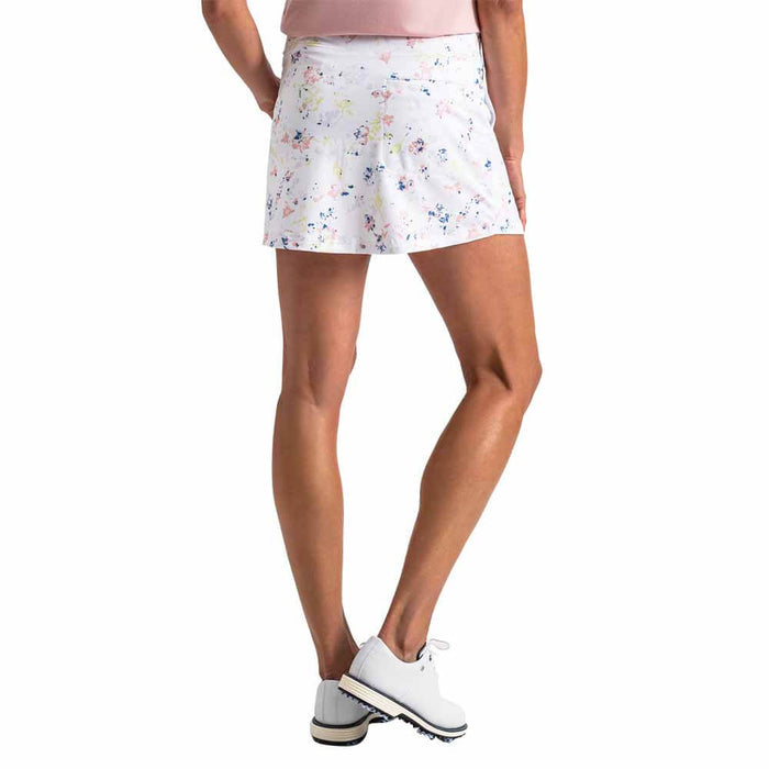 FootJoy Aerial Performance Knit Golf Skort Chalk Pink Floral Print - SF26 Women