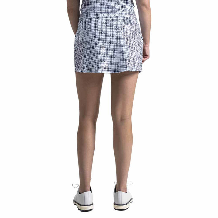 FootJoy Aerial Performance Knit Golf Skort Navy Plaid Print - SF26 Women
