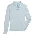 FootJoy Half-Zip Tonal Stripe Midlayer Golf Pullover Sky - FW22 Women