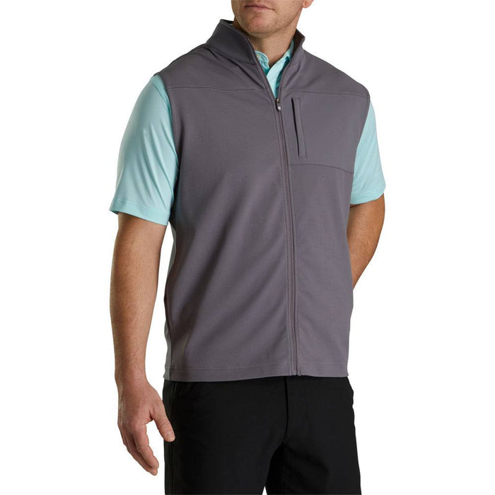 FootJoy Ottoman Knit Full Zip Golf Vest Lava - 23 Men