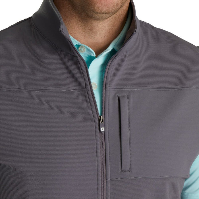 FootJoy Ottoman Knit Full Zip Golf Vest Lava - 23 Men