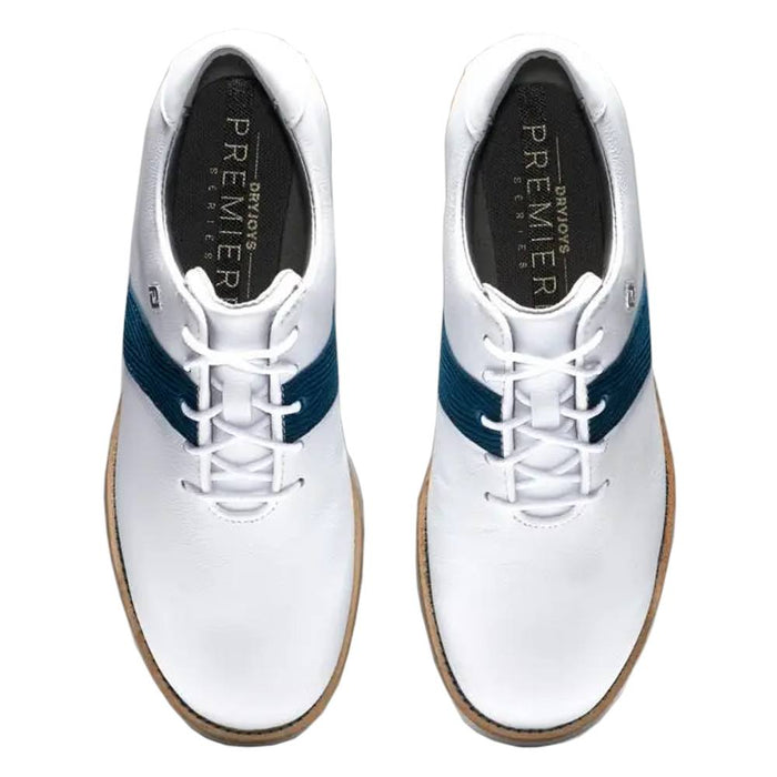 FootJoy Premiere Golf Shoes Previous Season Style White/Blue/Gray - 21 Women
