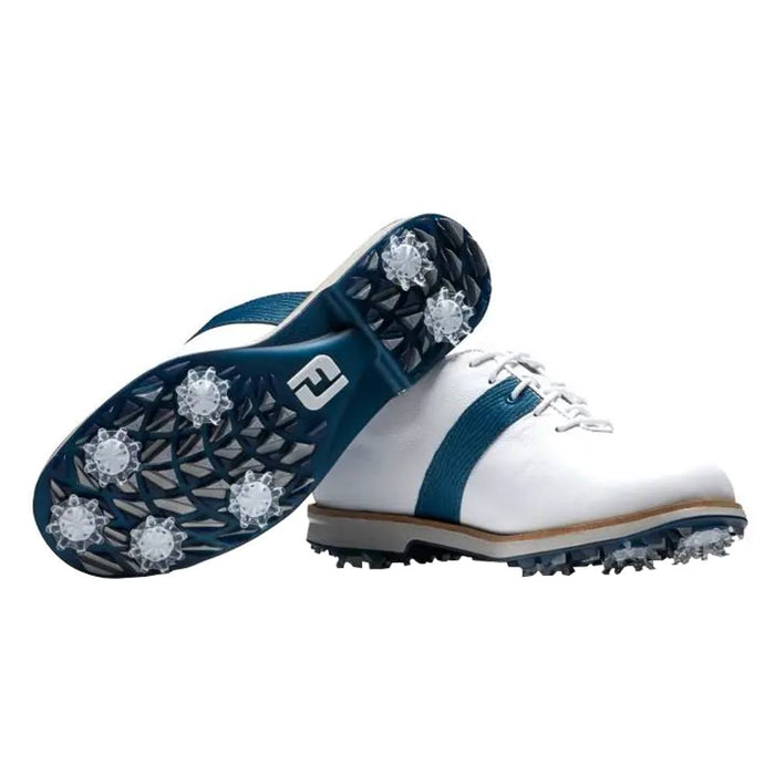 FootJoy Premiere Golf Shoes Previous Season Style White/Blue/Gray - 21 Women