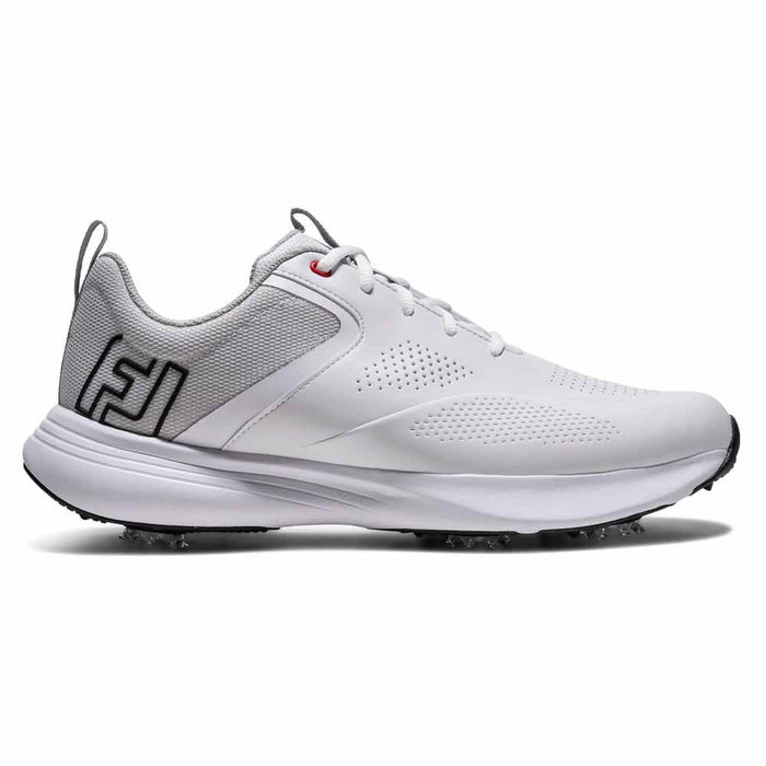 FootJoy Qualifier Golf Shoes White/White/Grey - FA26 Men
