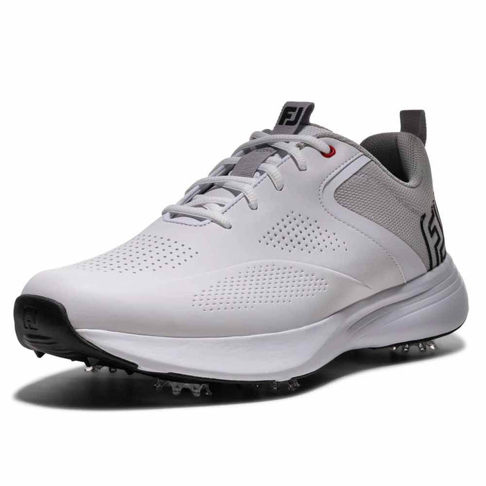 FootJoy Qualifier Golf Shoes White/White/Grey - FA26 Men