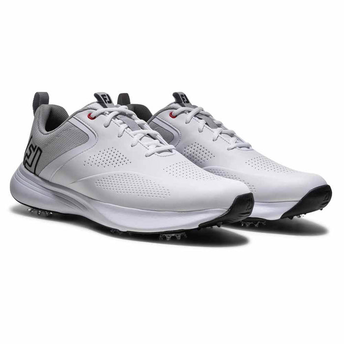 FootJoy Qualifier Golf Shoes White/White/Grey - FA26 Men
