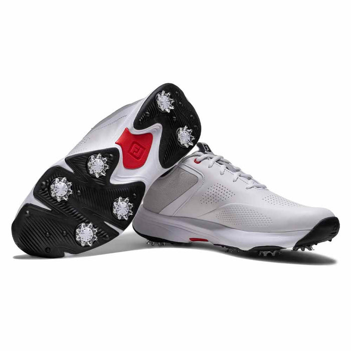 FootJoy Qualifier Golf Shoes White/White/Grey - FA26 Men