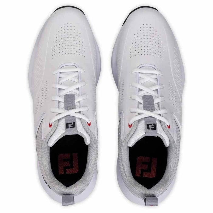 FootJoy Qualifier Golf Shoes White/White/Grey - FA26 Men