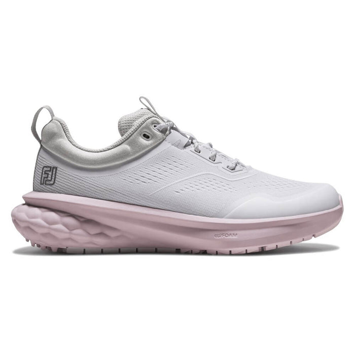 FootJoy Quantum Spikeless Golf Shoes White/Pink Lilac/Gray - 26 Women
