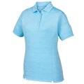 FootJoy Shirt Space Dye Self Collar Golf Polo Light Blue - SS20 Women