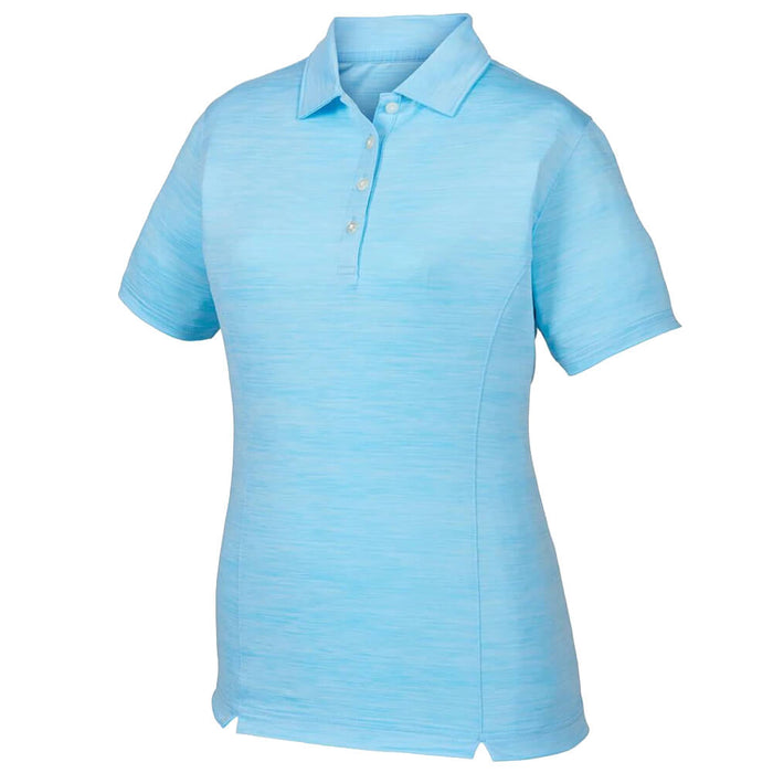 FootJoy Shirt Space Dye Self Collar Golf Polo Light Blue - SS20 Women