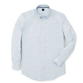 FootJoy Stretch Twill Woven Stripe Golf T-Shirt Pacific/White - FW19 Men