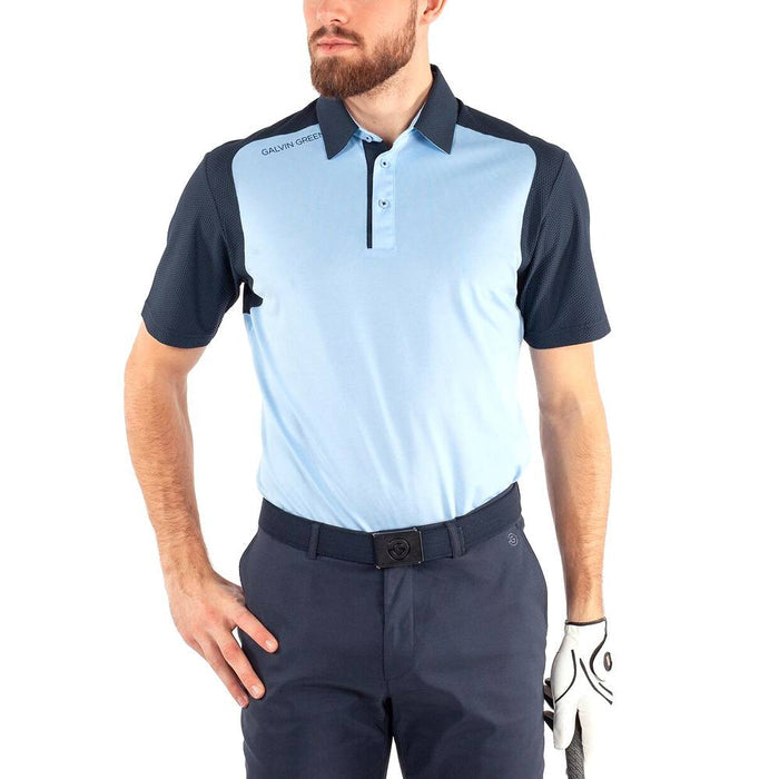 Galvin Green Massimo Ventil8 Plus Golf Polo Blue Bell/Navy - FW22