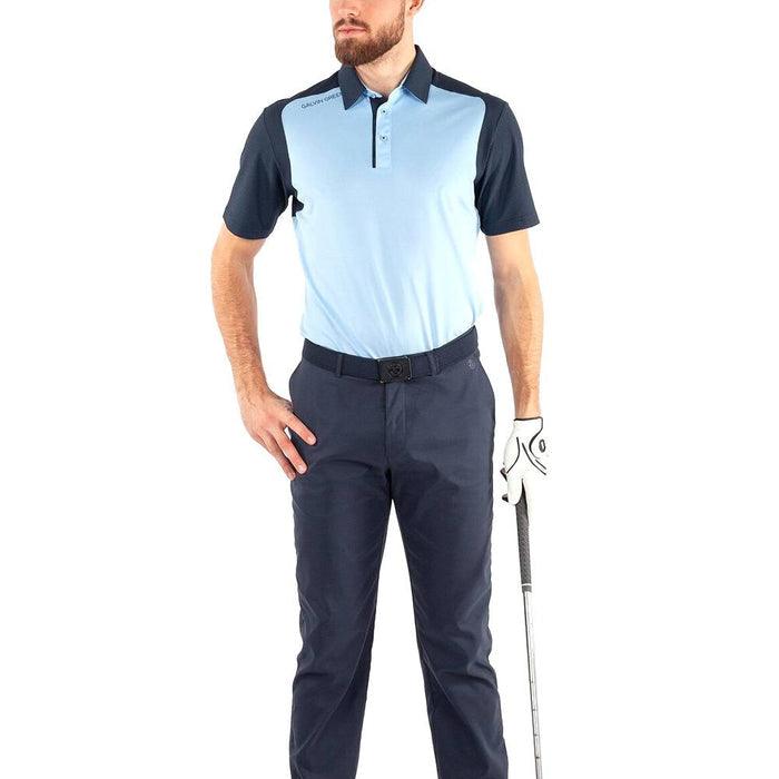 Galvin Green Massimo Ventil8 Plus Golf Polo Blue Bell/Navy - FW22
