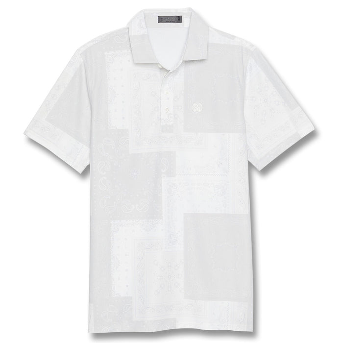 Gfore Bandana Tech Pique Golf Polo Snow - 23 Men