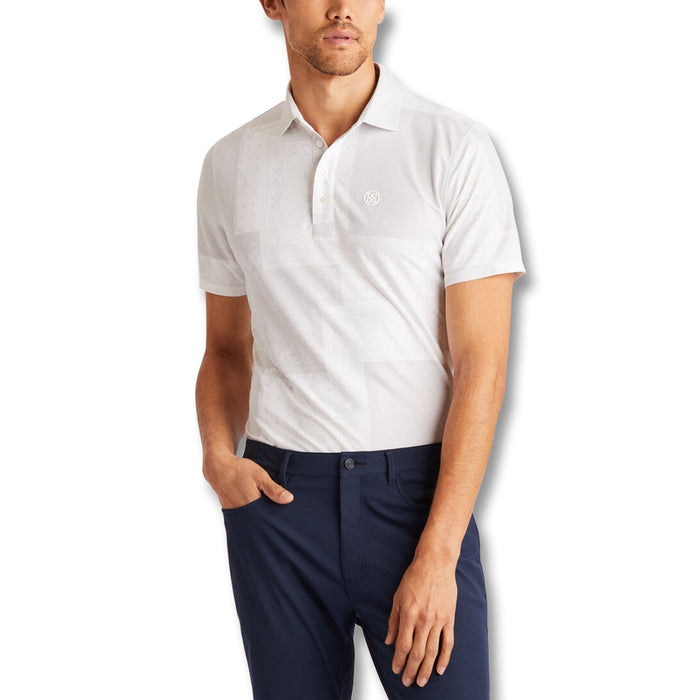 Gfore Bandana Tech Pique Golf Polo Snow - 23 Men