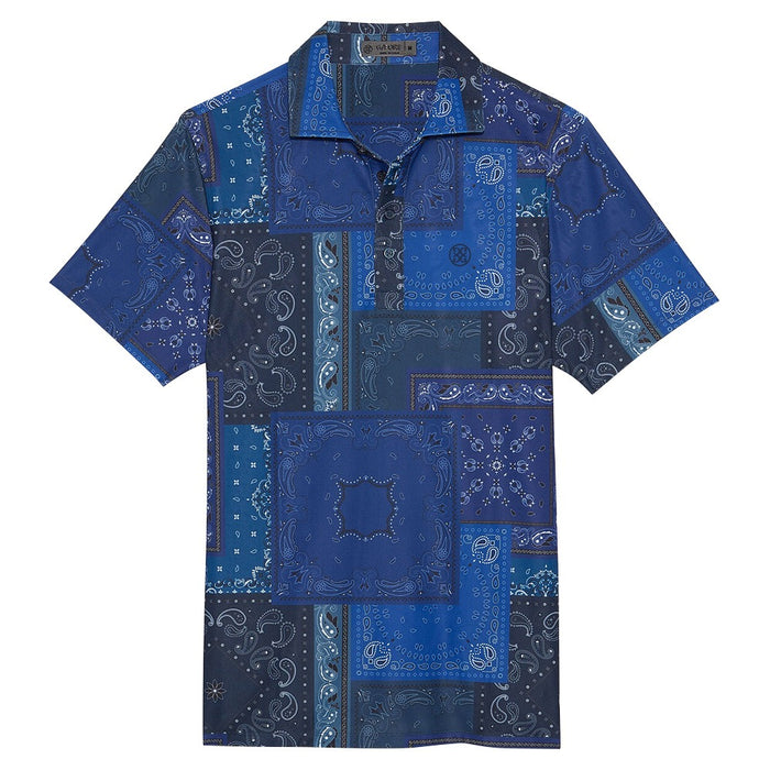 Gfore Bandana Tech Pique Golf Polo Twilight - 23 Men