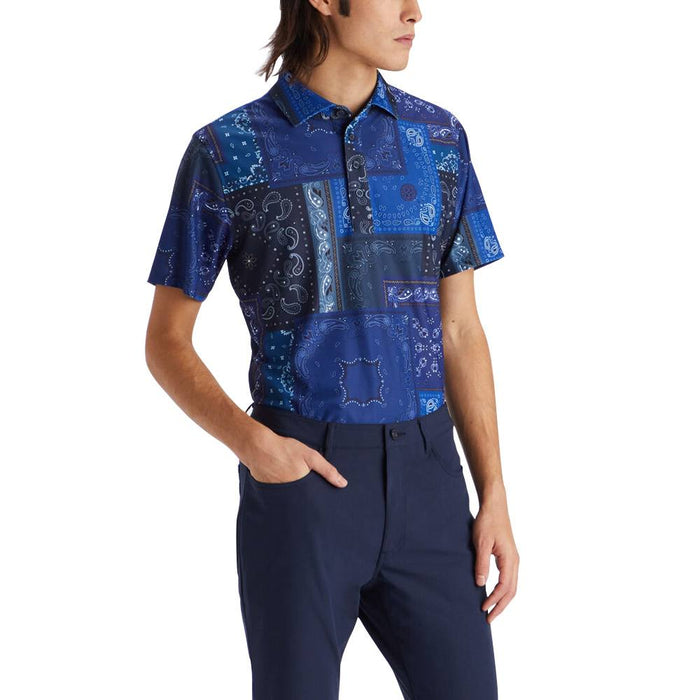 Gfore Bandana Tech Pique Golf Polo Twilight - 23 Men