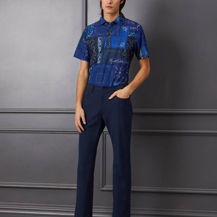 Gfore Bandana Tech Pique Golf Polo Twilight - 23 Men