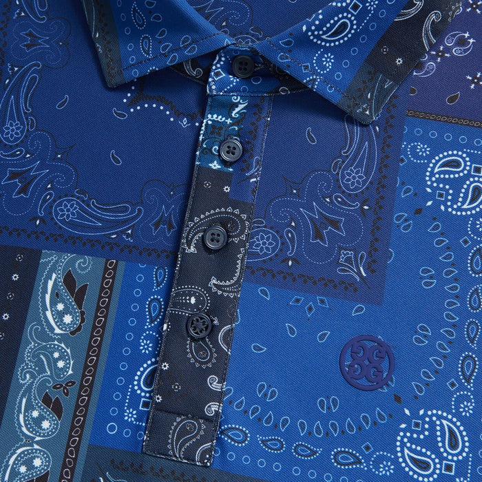 Gfore Bandana Tech Pique Golf Polo Twilight - 23 Men