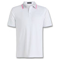 Gfore Camo Collar Performance Pique Golf Polo (with Gfore Emblem) Snow - SP26 Men