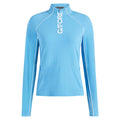 Gfore Contrast Mesh Silky Tech Nylon 1/4 Zip Golf Pullover Azul - SP26 Women