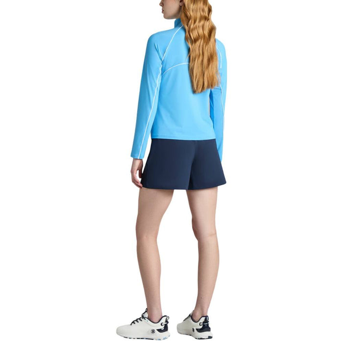Gfore Contrast Mesh Silky Tech Nylon 1/4 Zip Golf Pullover Azul - SP26 Women