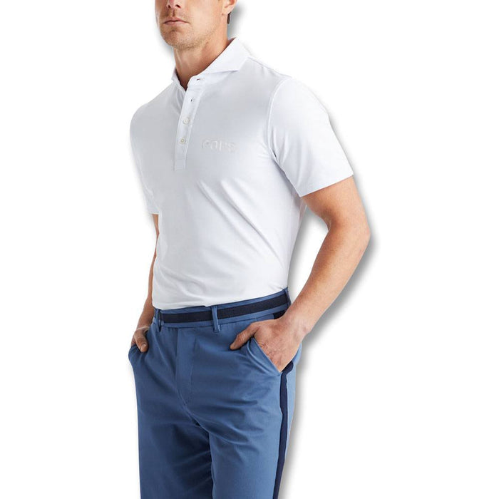 Gfore Essential Pique Embroidery Golf Polo Snow - 23 Men