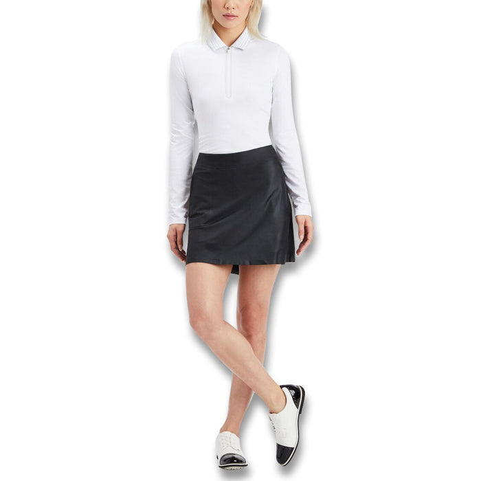 Gfore Featherweight Silky Tech Nylon Quarter Zip Golf Pullover Snow - 23 Women