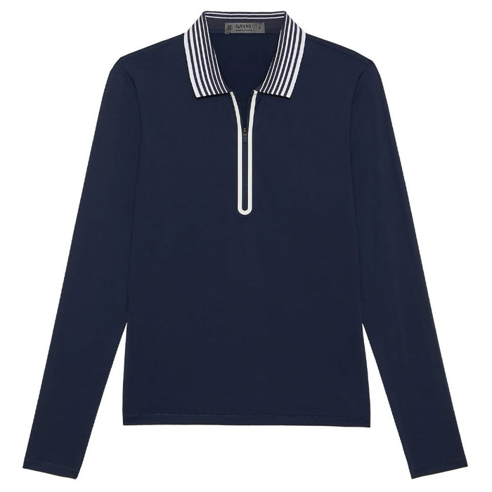 Gfore Featherweight Silky Tech Nylon Quarter Zip Golf Pullover Twilight - 23 Women