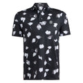Gfore Ghost Floral Tech Jersey Golf Polo (with Gfore Emblem) Onyx/Snow - FA26 Men