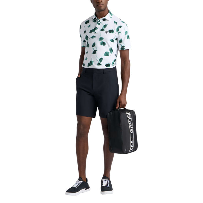 Gfore Ghost Floral Tech Jersey Golf Polo (with Gfore Emblem) Pine/Snow - FA26 Men