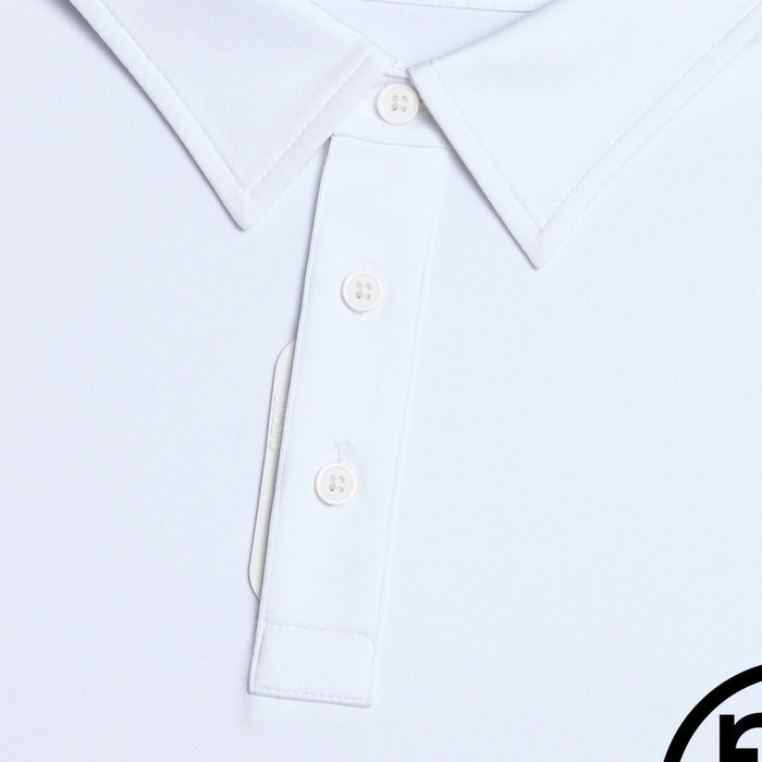 Gfore Melange Ice Nylon Golf Polo (with Gfore Emblem) Snow Melange - FA25 Men