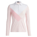 Gfore Multi V Tech Jersey Longsleeve Golf Polo Cameo - 23 Women