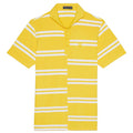 Gfore Offset Stripe Modern Spread Collar Tech Pique Golf Polo Cyber - 23 Men