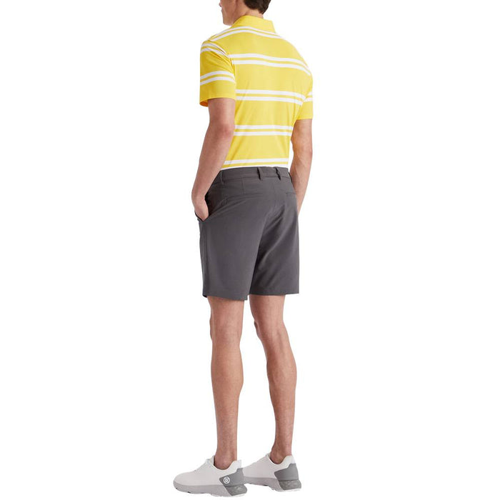 Gfore Offset Stripe Modern Spread Collar Tech Pique Golf Polo Cyber - 23 Men