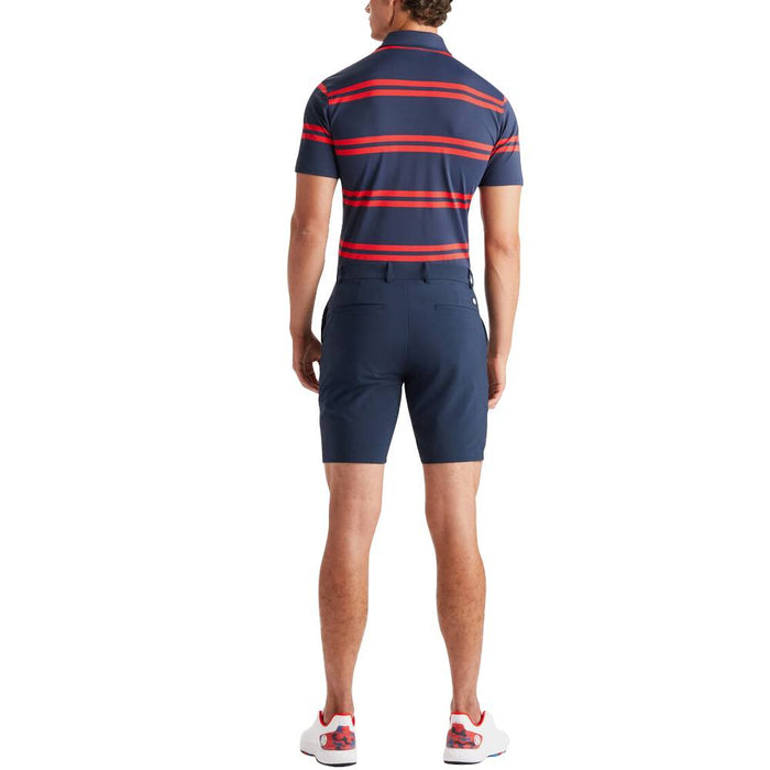 Gfore Offset Stripe Modern Spread Collar Tech Pique Golf Polo Twilight - 23 Men