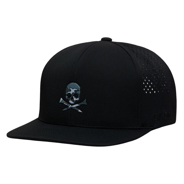 Gfore Skull & Tees Perforated Delta Golf Cap Onyx - SP26 Men