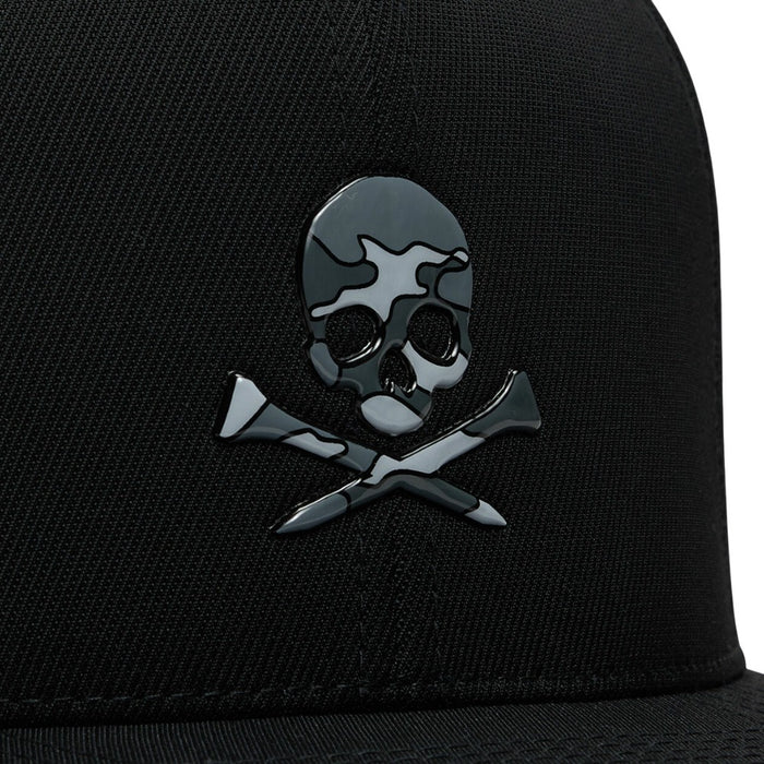 Gfore Skull & Tees Perforated Delta Golf Cap Onyx - SP26 Men