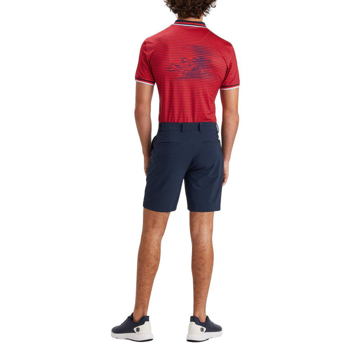 Gfore Skull & T's 3D Tech Jersey Golf Polo Poppy - 23 Men